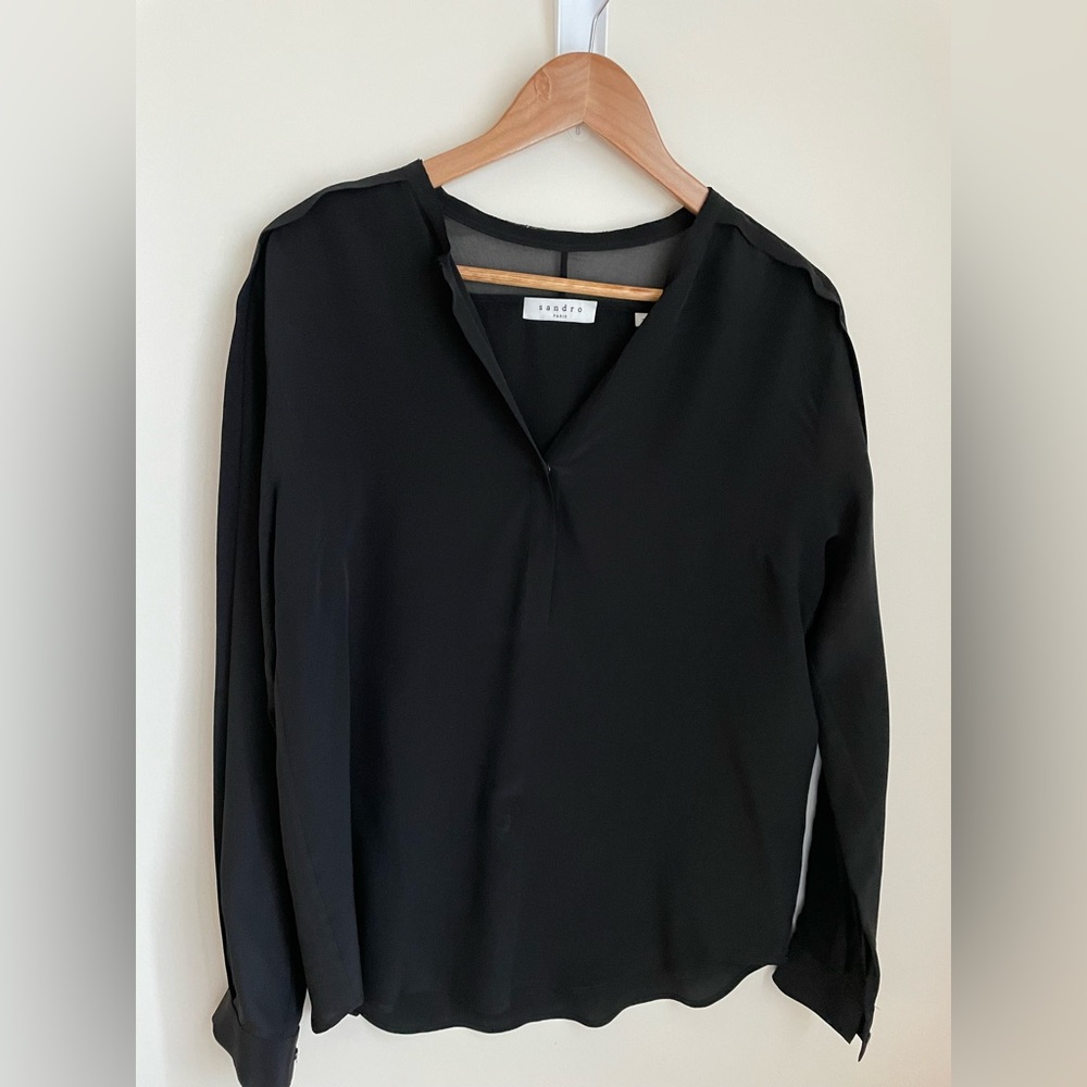 Sandro Silk Blouse